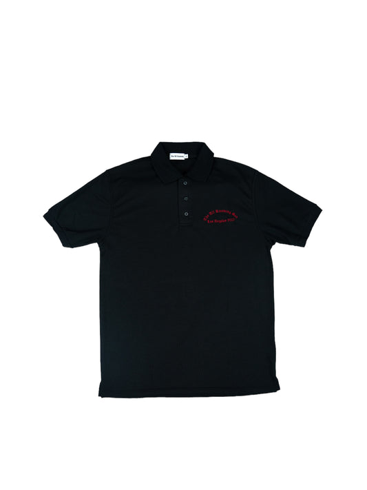 Black Polo - Red Embroidery